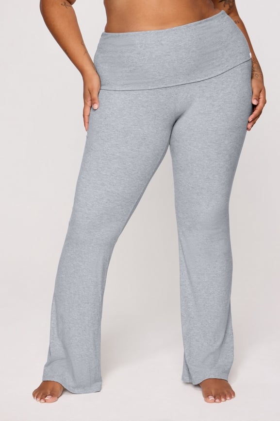 Soft Rib Foldover Pant
