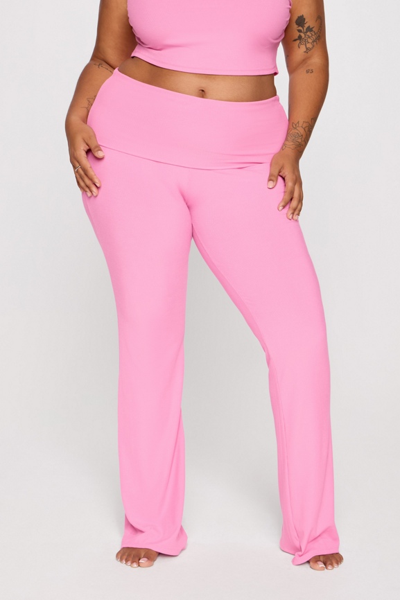 Soft Rib Foldover Pant