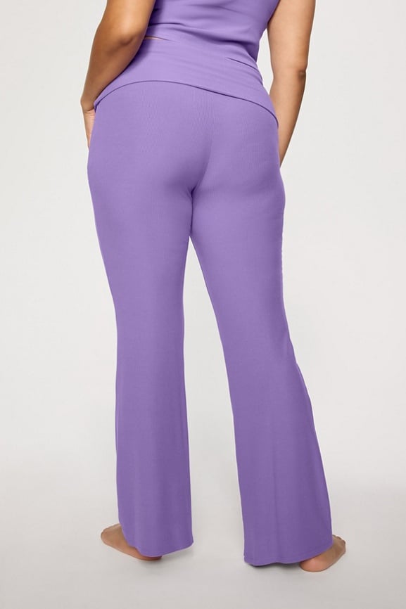 Soft Rib Foldover Pant