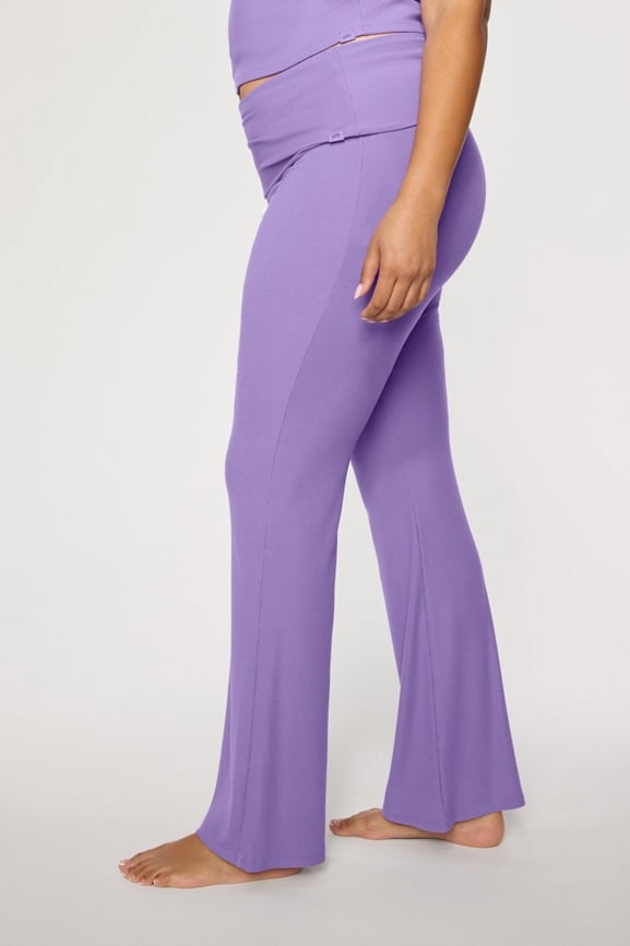 Soft Rib Foldover Pant