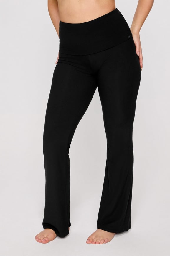 Soft Rib Foldover Pant