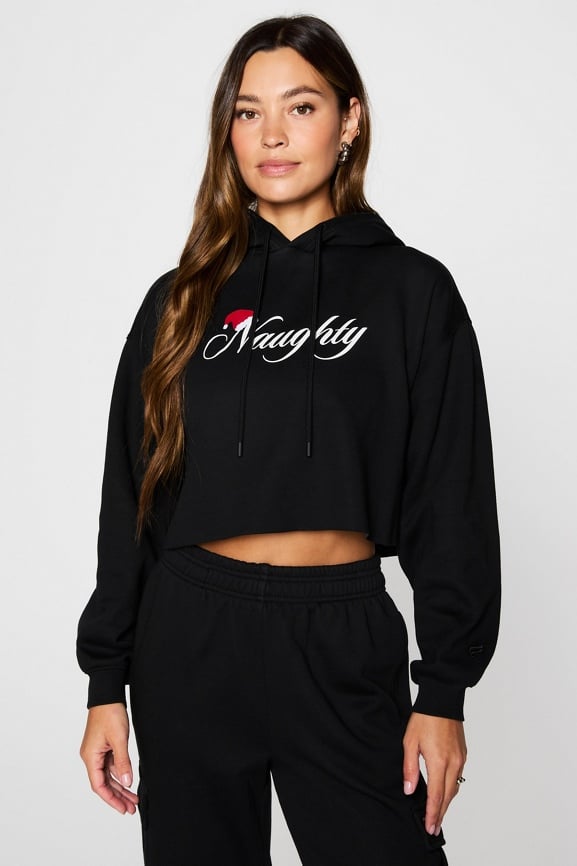 Cozy Fleece Cropped Hoodie