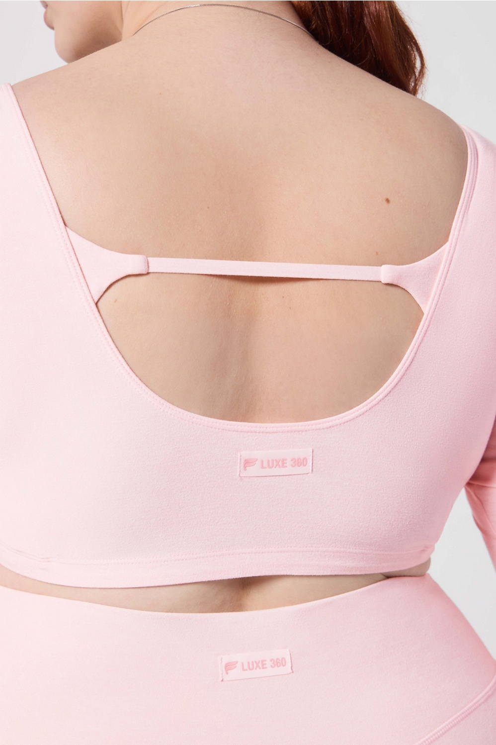 Luxe360 HeatherFlex Long-Sleeve Crop Top
