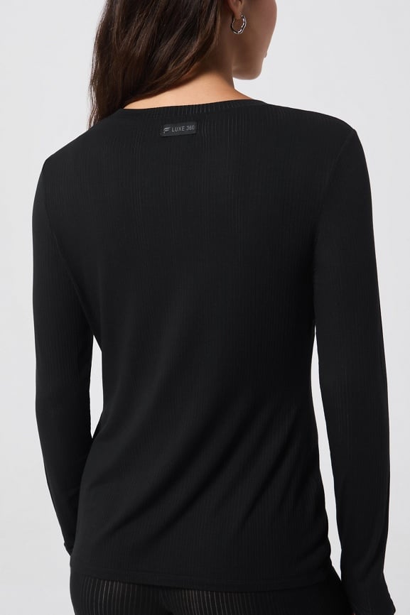 Luxe360 Rib Long-Sleeve Top