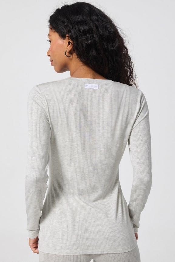 Luxe360 Rib Long-Sleeve Top - Fabletics