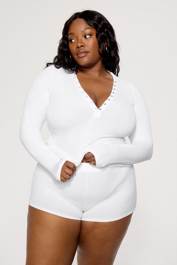 Soft Rib Long Sleeve Henley