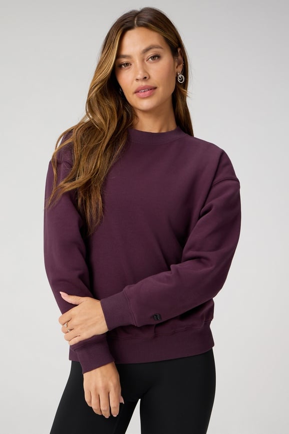Cloud Jersey Boxy Long-Sleeve Top