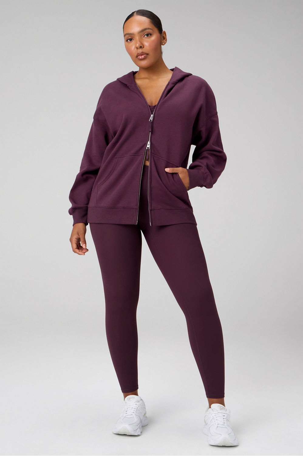 Cozy Fleece Oversized Zip Up Hoodie - Fabletics