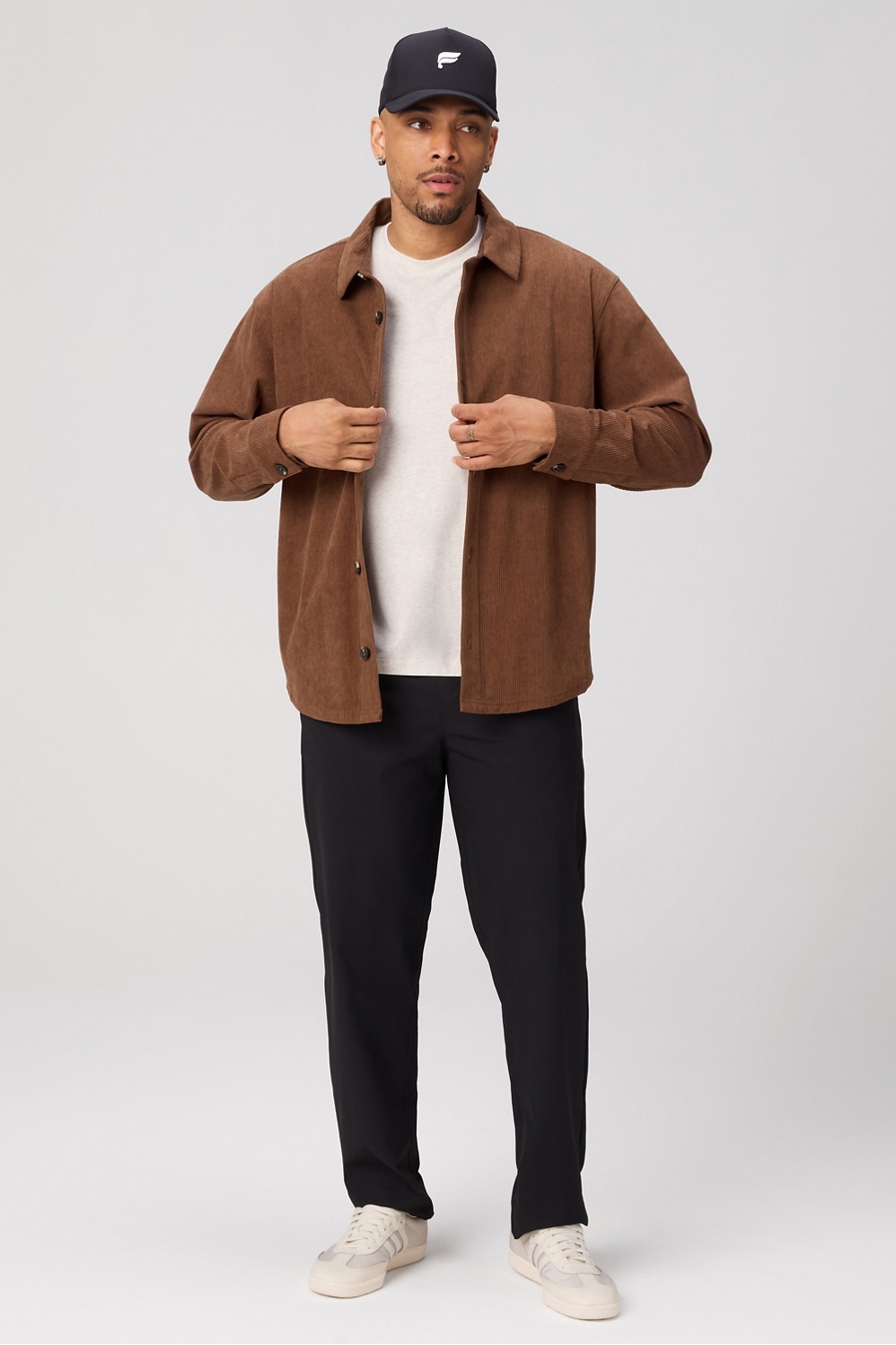 The Club Cord Relaxed Shirt Jacket - Fabletics