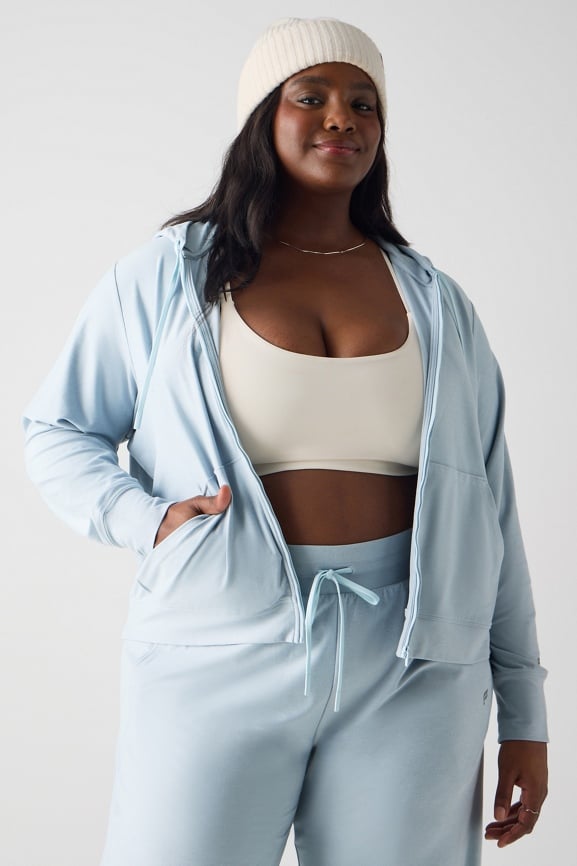 レディースウェア Women's BIG HOODIE ZERO Cozy Fleece Oversized Full-Zip Hoodie - Fabletics Canada