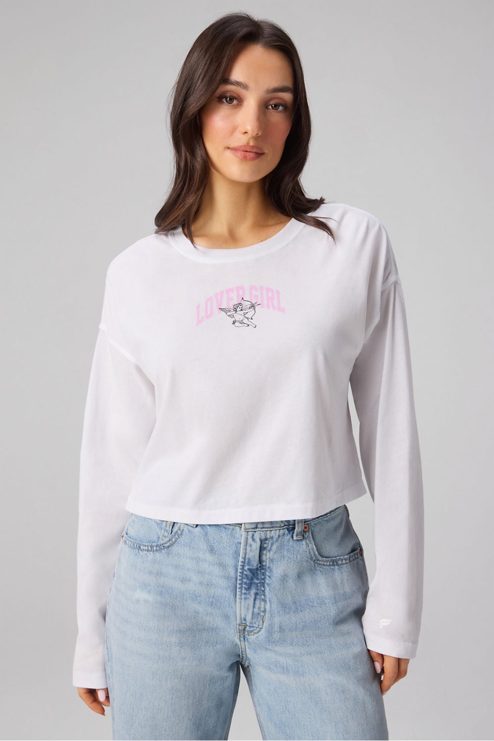 Fabletics Cotton Boxy Long-Sleeve Tee