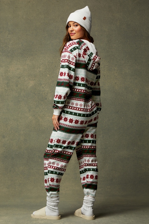 Christmas best sale fleece onesie