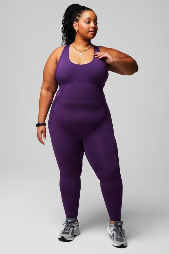 Fabletics on X: The Motion365+ Racerback Jumpsuit hugs your curves in all  the right places. It's sleek, and high-compression.✨   / X