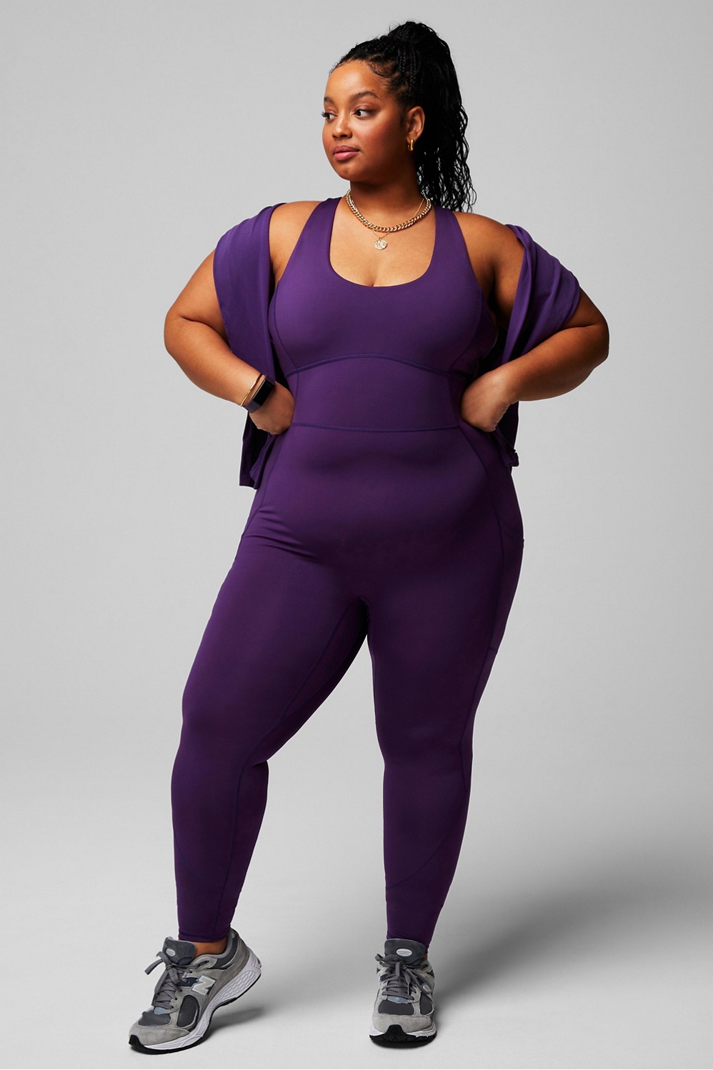 Fabletics on X: The Motion365+ Racerback Jumpsuit hugs your curves in all  the right places. It's sleek, and high-compression.✨   / X