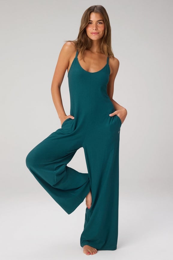 Cloud Jersey Wide Leg Onesie