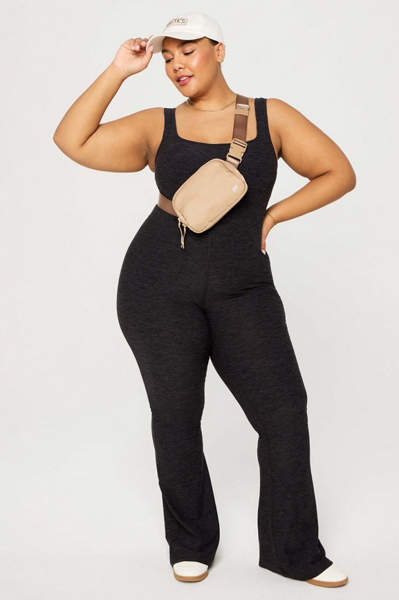 HeatherFlex Kick Flare Jumpsuit