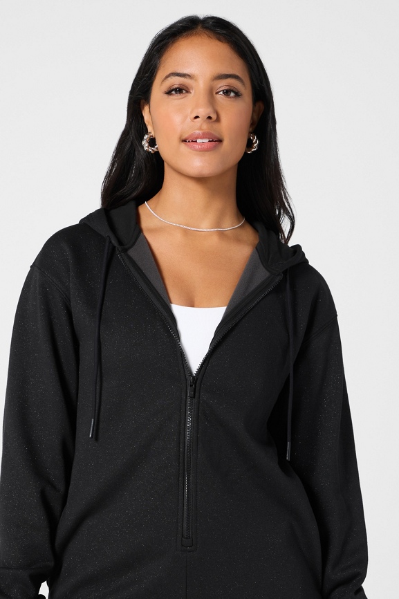 COZY WORLDWIDE BBY COZY 25LOGO ジャージ Black 黒 国内 送関込 Cozy Fleece Hooded Onesie - Fabletics