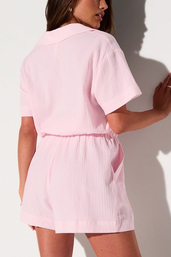Cotton Voile Short Onesie