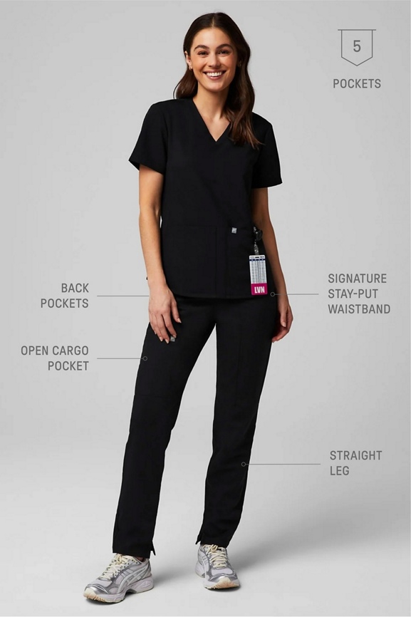 Scrubmates High Waisted Under Scrub Leggings with Hip Pockets for