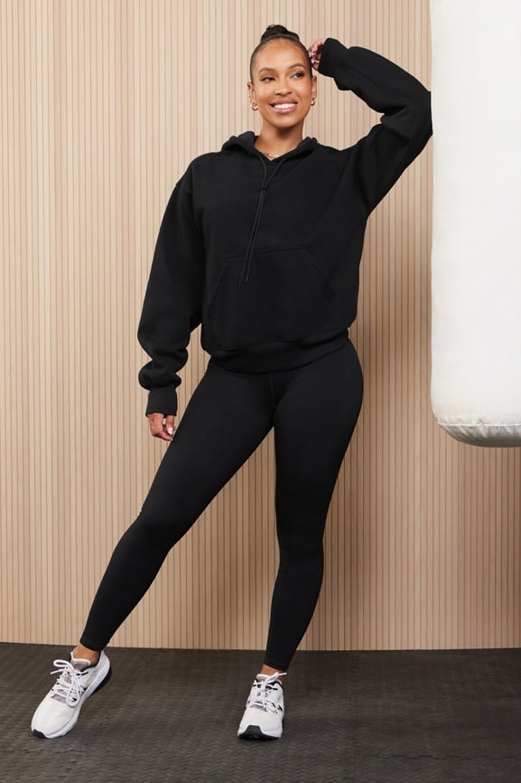Fabletics, Pants & Jumpsuits, Fabletics Black Jasmine Midrise Powerhold  Leggings Upf Womens Size Xxl