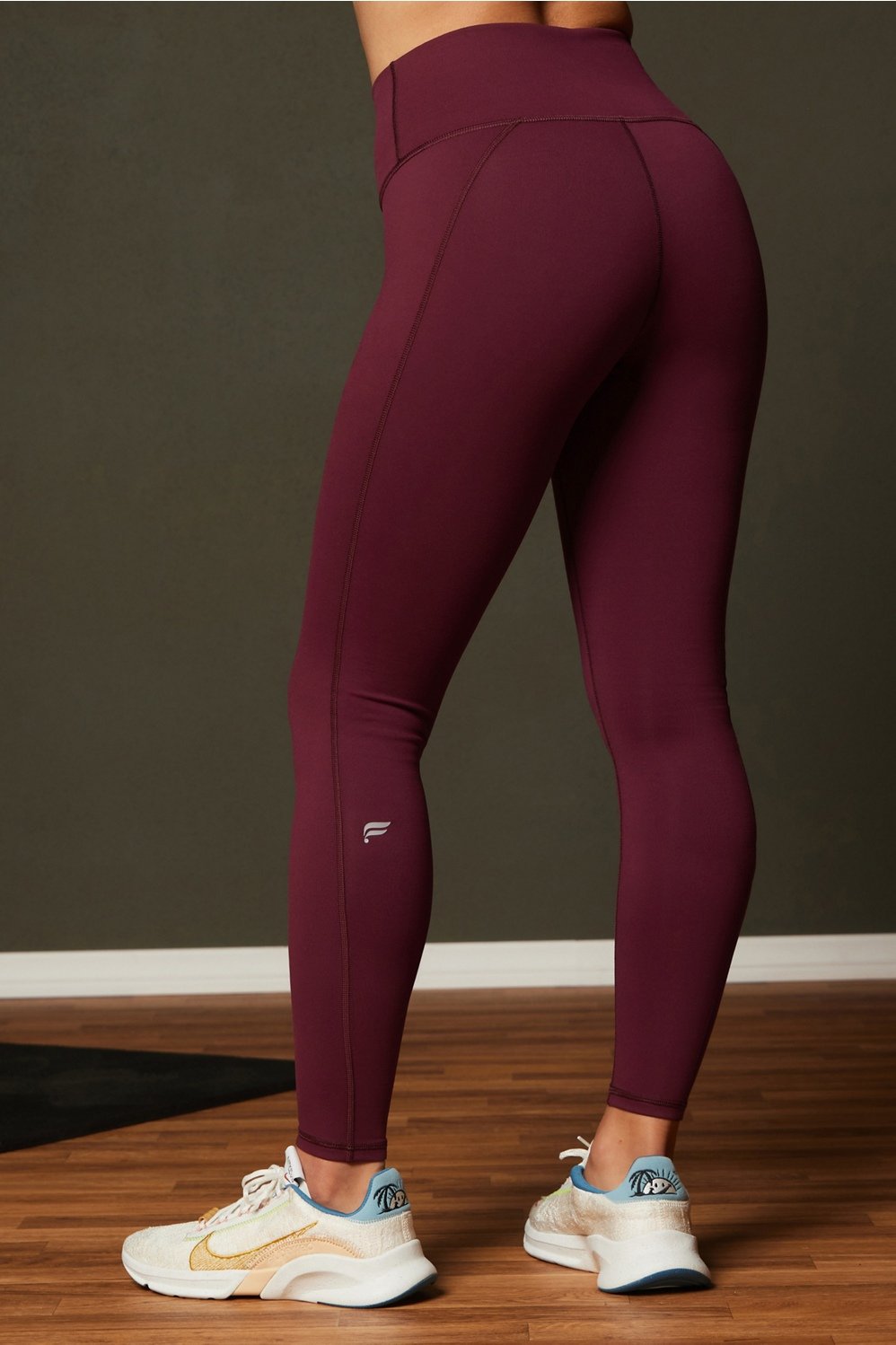 Legging De Cintura Alta Powerhold® Define Fabletics Merlot Womens Xs / EstáNdar | 27-image