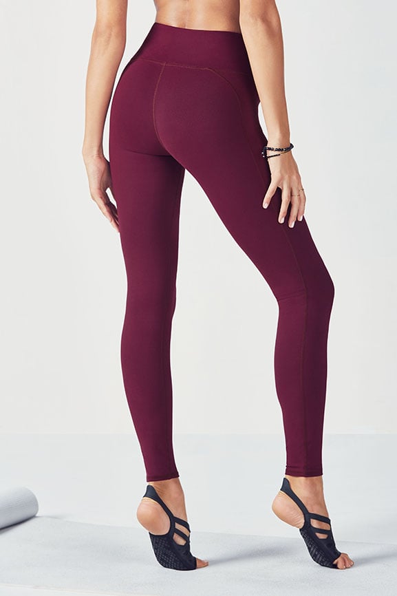 Fabletics on sale maroon leggings