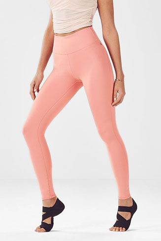 Fabletics, Pants & Jumpsuits, Fabletics Powerhold Cropped Leggings Blush  Pink Size Xl