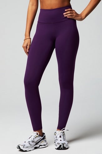 Fabletics High-Waisted Printed PowerHold Legging Size 1X Purple Colorful  Paloma