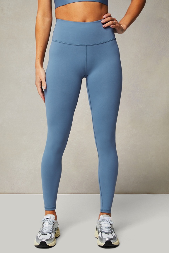 Fabletics Pants Womens Medium Blue Yoga Powerhold Leggings High Wasited  Ladies