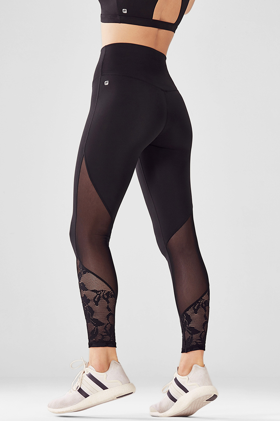 High-Waisted Mesh PureLuxe 7/8 - Fabletics Canada