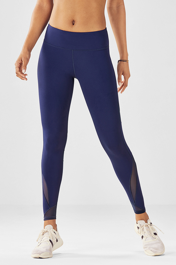 Fabletics Blue Mesh Leggings