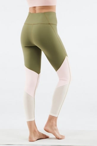 Fabletics Zone High-Waisted 7/8 Colorblock Leggings Marina