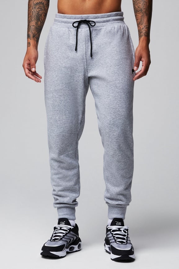 Fabletics Men The Postgame Jogger male Grey Heather Size