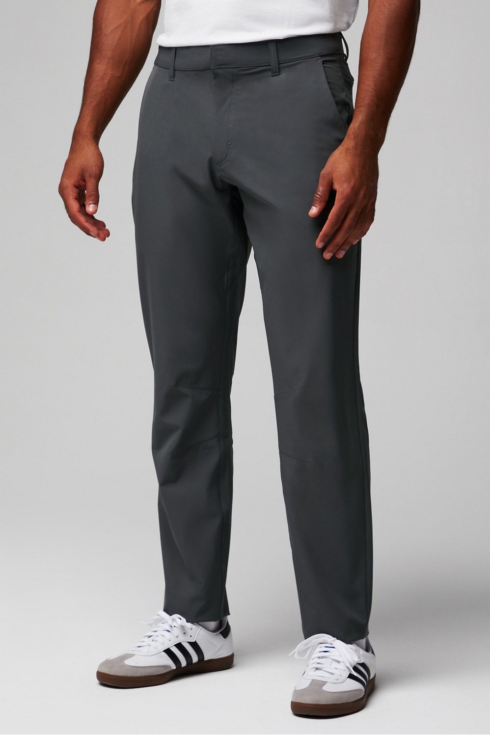 Fabletics Mens The Only Pant in Grey Thyme Size 35x32