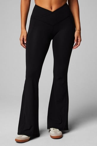 Pureluxe High-Waisted Crossover Flare - Yitty