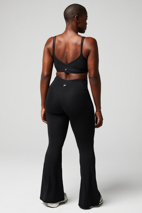High-Waisted Crossover Flare - - Fabletics Canada