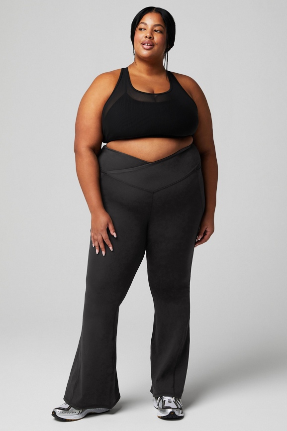 PureLuxe High-Waisted Crossover Flare - Fabletics