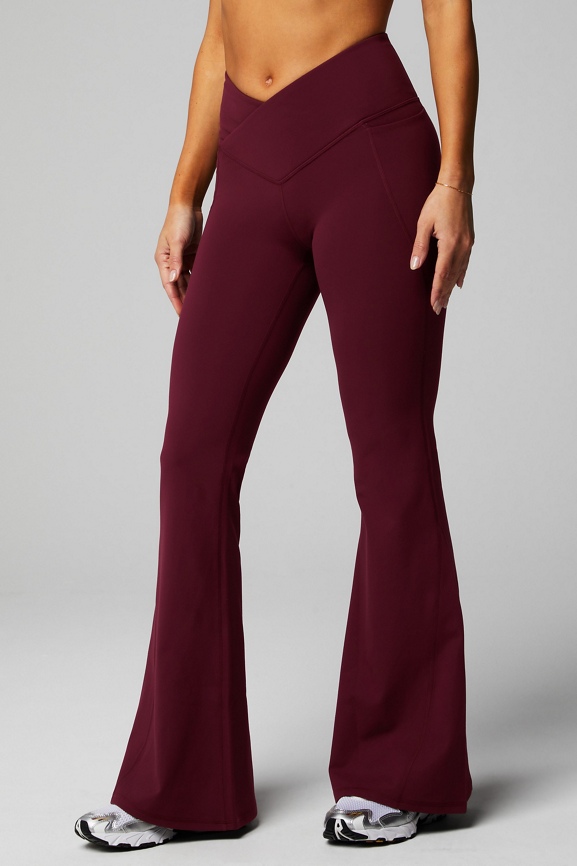 PureLuxe High-Waisted Crossover Flare