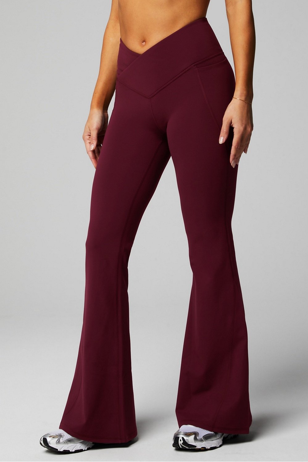 PureLuxe High-Waisted Crossover Flare - - Fabletics Canada