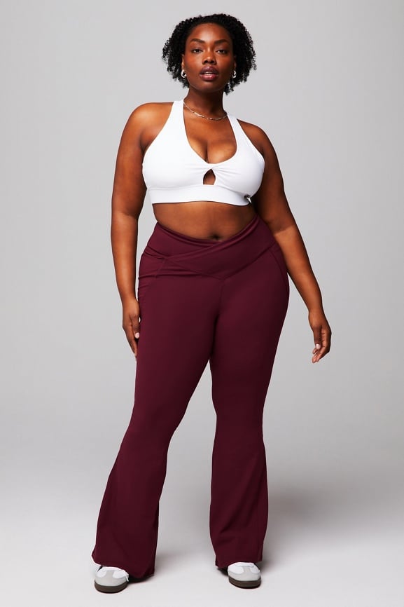 PureLuxe High-Waisted Crossover Flare - Fabletics
