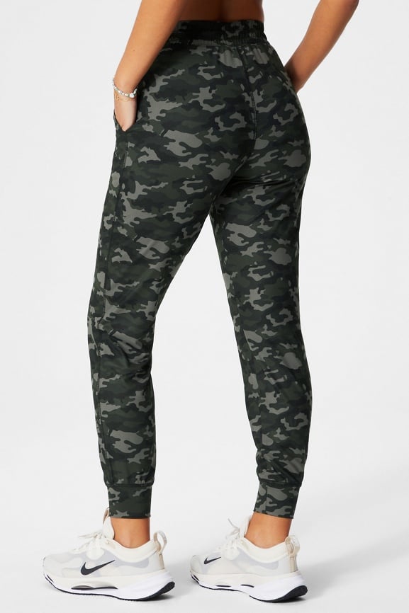 High waisted camo joggers online