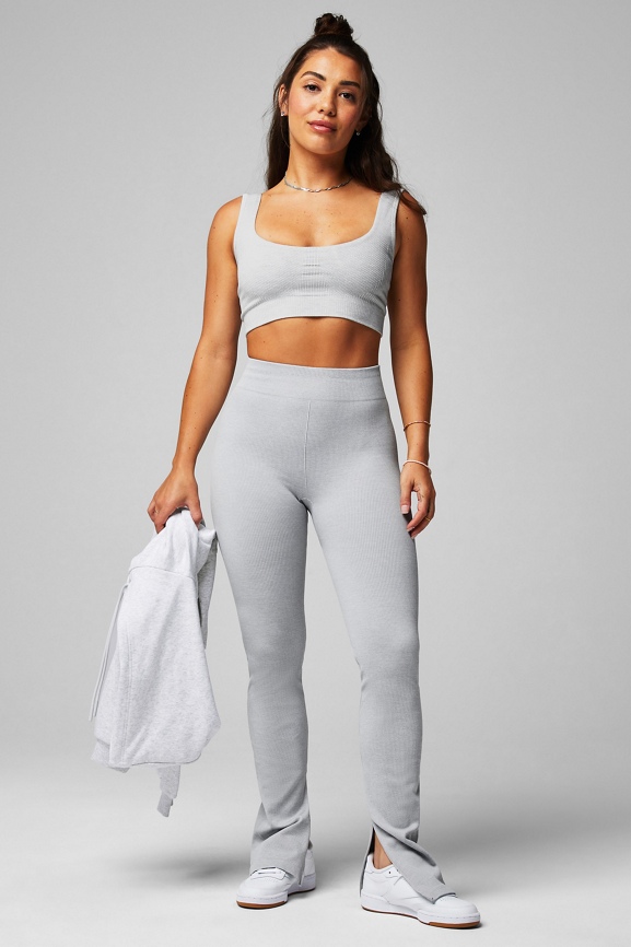 Seamless High-Waisted Slit Pant