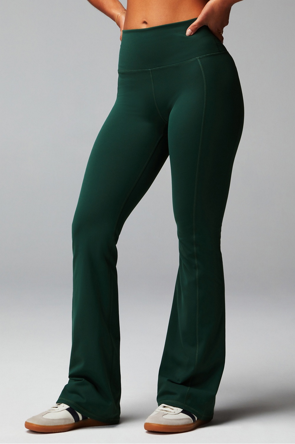 Women's Yoga Flare High Waisted Pants - Breathable Material To