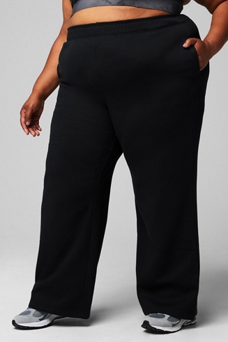 Cozy Fleece Wide Leg Sweatpant - Fabletics