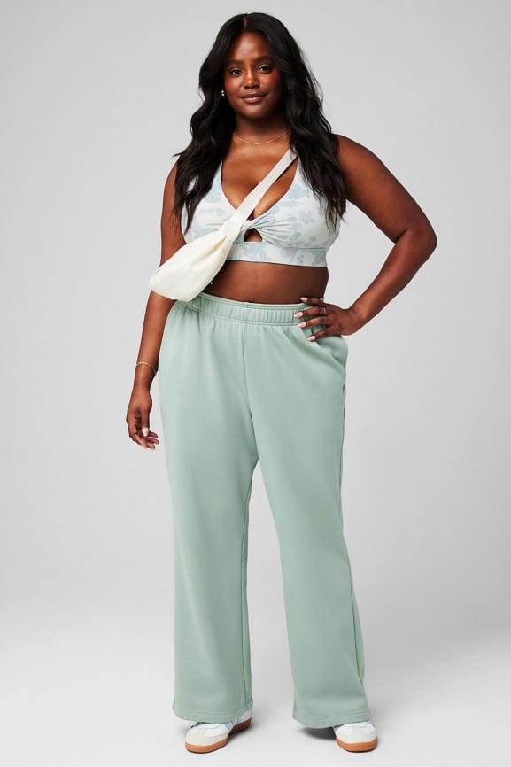 Cozy Fleece Wide Leg Sweatpant