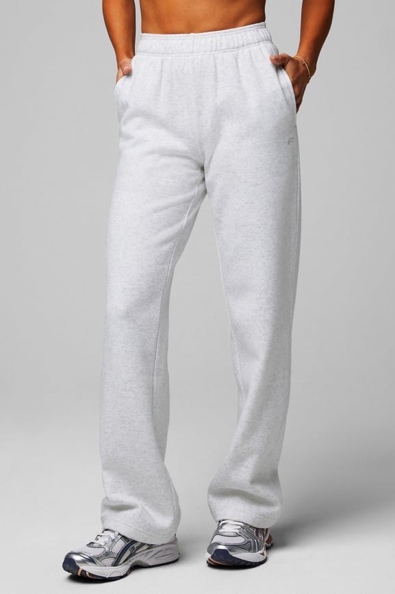 Premium fleece oversized wide leg sweatpants – OLIK