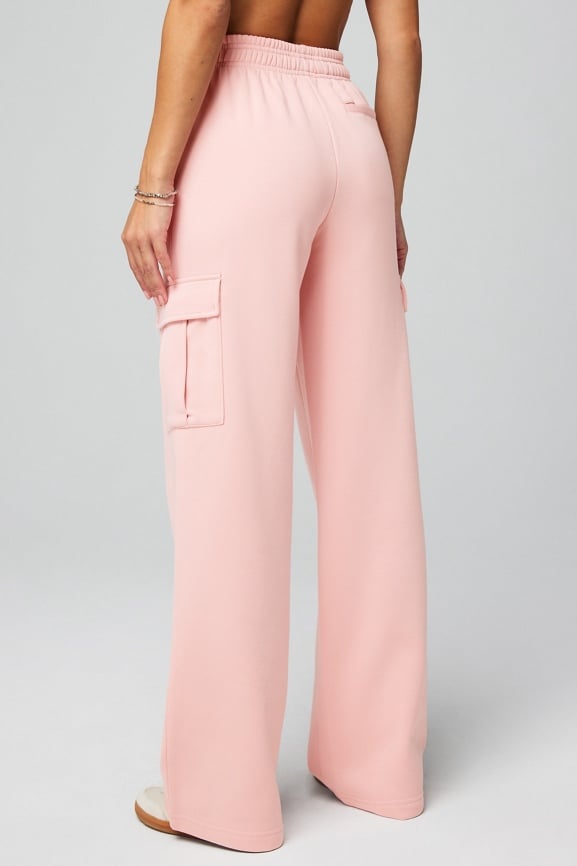 Cozy Fleece Wide Leg Cargo Sweatpant - Fabletics