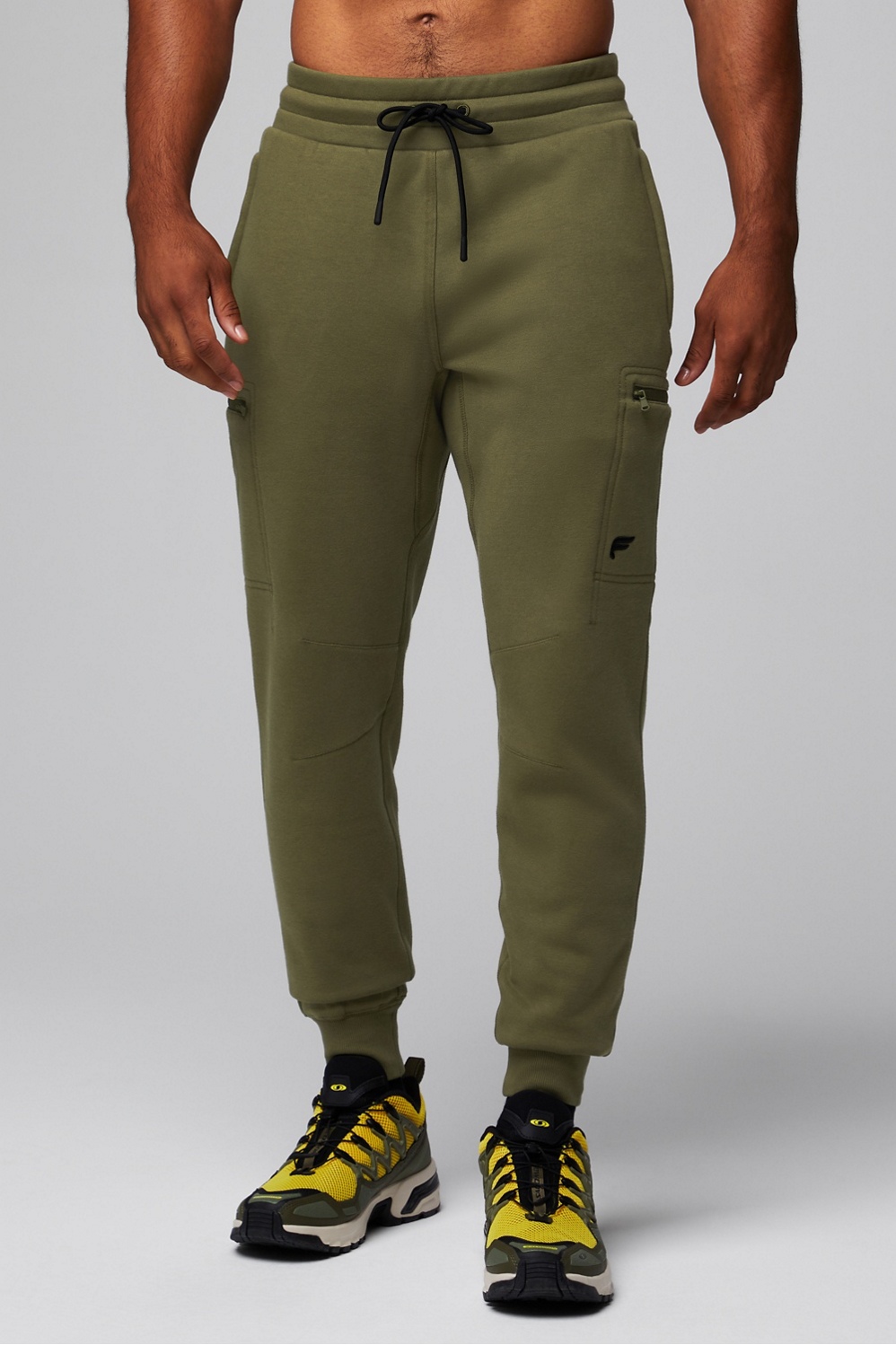 Moss green online joggers