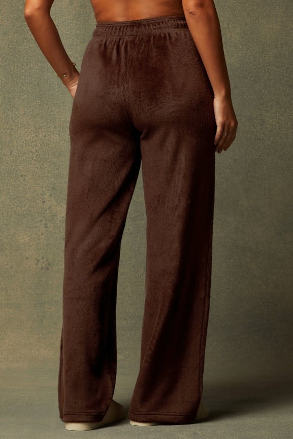 High-waisted wide leg pants