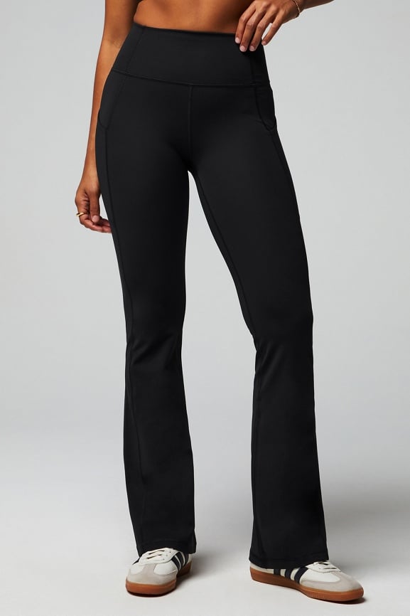 Oasis PureLuxe High-Waisted Pocket Kick Flare Trousers